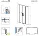 Душові двері RADAWAY Idea Black DWD 180 см 387128-54-01 - зображення 2