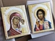 Ікони з напиленням сріблом для дому Спаситель і Богородиця 14х17см (пряма) - зображення 1