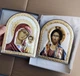 Иконы для дома арочные Спаситель и Богородица 14x17см - изображение 2