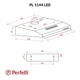 Вытяжка плоская Perfelli PL 5144 BL LED - изображение 12