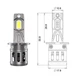 Комплект світлодіодних ламп Qline SA H3 52W 6000K Qline (Small Active) 12V - изображение 1