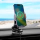Тримач Hoco Transparent Discovery Edition wireless fast charging Car holder (center console) HW8 |15W| сірий - зображення 7
