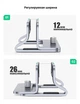 Вертикальная подставка для ноутбука Ugreen LP258 Aluminium (20471) - изображение 8