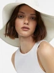 Шляпа женская H&M 061131302 S Белая (6666000271334) - изображение 3