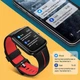 Смарт-годинник Fkant 33mm / GPS / Bluetooth / Вологозахист 5 АТМ / До 10 днів роботи / Black-Red - зображення 7