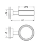 Держатель для аксессуаров Grohe Essentials Cube New [40508001] - изображение 2