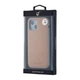 Чехол Jinduka Leather Case with MagSafe iPhone 12 Beige - изображение 2