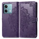 Кожаный чехол-книжка Art Case с визитницей для Xiaomi Redmi Note 13 Pro 4G / Poco M6 Pro 4G Фиолетовый Без бренда - изображение 2