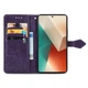 Кожаный чехол-книжка Art Case с визитницей для Xiaomi Redmi Note 13 Pro 4G / Poco M6 Pro 4G Фиолетовый Без бренда - изображение 5