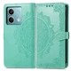 Кожаный чехол-книжка Art Case с визитницей для Xiaomi Redmi Note 13 4G Бирюзовый Без бренда - изображение 2