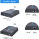 Подовжувач-спліттер відеосигналу HDMI та USB до 120м по UTP кабелю Cat 5e/6 локальної мережі (KVM HDMI Extender RJ45 120 IN/OUT) - зображення 3