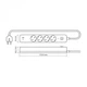 Мережевий подовжувач VIDEX ONCORD з/з 4 розетки з кнопкою 3м(3x1.5мм) та USB(QC3.0)+USB-C(PD18W) чорний - зображення 6
