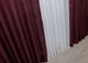 Комплект готових штор VR-Textil Льон Мішковина № 112ш Бордовий 150х270 см 2 шт (30-557) - зображення 7