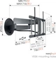 Настенное крепление для телевизора Vogels TVM 7675 MotionMount Black (8876750) - изображение 3