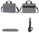 Сумка для ноутбука Bagmax 17.3" плоская с карманом для аксессуаров и плечевым ремнем Серый (S528-1) - изображение 4