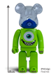 Статуетка Bearbrick x DISNEY PIXAR x Monsters Mike 400% 28 см Medicom Toy Корпорація монстрів - зображення 9