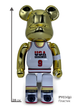 Статуетка Bearbrick x Michael Jordan 1992 x Team USA Gold Chrome 400% 28 см Medicom Toy НБА Баскетболіст - зображення 9