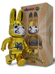 Статуетка Bearbrick x Daruma x Rabbit Gold 400% 28 см Medicom Toy Золотий заєць - зображення 5