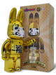 Статуетка Bearbrick x Daruma x Rabbit Gold 400% 28 см Medicom Toy Золотий заєць - зображення 6