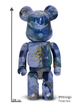 Статуетка Bearbrick x NASA x Innersect Earth 400% 28 см Medicom Toy Апокаліпсис - зображення 9