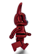 Статуэтка Bearbrick x Daruma x Rabbit Red 400% 28 см Medicom Toy Хромированный заяц - изображение 12