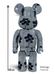 Статуэтка Bearbrick x Banksy x Flying Balloons Girl 400% 28 см Medicom Toy Девочка с воздушными шарами - изображение 9