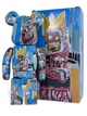 Статуетка Bearbrick x Andy Warhol x JEAN-MICHEL BASQUIAT #6 400% 28 см Medicom Toy Абстракція Корона - зображення 2