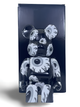 Статуетка Bearbrick x Mishka x Monochromatic 400% 28 см Medicom Toy Всевидячі очі - зображення 8