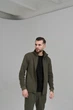 Спортивный костюм мужской тройка Handy Wear Military весна осень с кофтой на замке хаки + футболка черная S - изображение 3