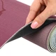 Килимок для йоги Льняний (Yoga mat) двошаровий 3мм Record (розмір 183x61x0,3см, джут, каучук, сірий-рожевий, з принтом Лотос) (FI-7157-4) - изображение 4