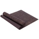 Килимок для йоги Льняний (Yoga mat) двошаровий 6мм SP-Sport Luxury (розмір 185x62x0, 6см, джут, Темно-коричневий) - зображення 1
