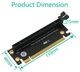 Райзер угловой 90 градусов для видеокарты поворотный вынос PCI-E 4.0 16x Rev 4.0 Черный - изображение 5