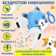 Наушники беспроводные блютуз вкладышис зарядным кейсом для детей маленькие для телефона котики с микрофоном детские Bluetooth 5.3 Hoco Cat голубые - изображение 1