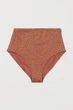 Купальные трусики H&M 928457 38 коричневый горох - изображение 1