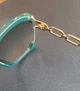 Винтажные солнцезащитные очки Green sun glasses 6115 - изображение 5