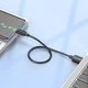 Кабель короткий 25 см HOCO X96 usb to Type-C 27вт чорний - зображення 4