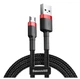 Кабель Baseus Cafule Cable USB Micro 2.4A 1m Red Black (CAMKLF-B91) - изображение 1