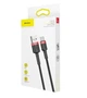 Кабель Baseus cafule Cable USB For Type-C 1m Red/Black(CATKLF-B91) - зображення 4