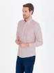 Сорочка бавовняна чоловіча Pierre Cardin G021SZ004-000-1589414 (гранатова) XXL Гранатова (8682734601955) - зображення 4