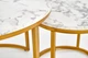 Zestaw ław Halmar PAOLA Biały marmur/ złoty 2 szt (V-CH-PAOLA-LAW-ZŁOTY) (5905248108226) - obraz 7