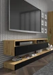 Паруюча тумба в зал DUO 160 дуб артизан/чорний BIM FURNITURE - зображення 6