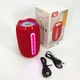 Портативна Bluetooth-колонка TG653 USB з ремінцем, потужна переносна акустична колонка. Колір: червоний - зображення 4
