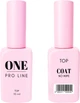 Топ без липкого слоя One Pro Line Top Coat No Wipe 10 мл (5902211500049) - изображение 1