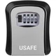 Антивандальный наружный мини сейф для ключей uSafe KS-03, с кодовым замком, настенный, Серый - изображение 3