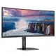 Монитор изогнутый AOC CU34V5C/BK TFT 34" WQHD VA 100Гц 1 мс HDMI DP USB-C USB-hub колонки Black (CU34V5C/BK) - изображение 2