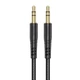 Аудіокабель HOCO UPA24 3.5mm male to 3.5mm male, nylon braid, 1m, Black (6931474789136) - изображение 1