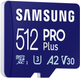 Карта памяти Samsung PRO Plus microSDXC UHS-I 512GB Class 10 + Reader 2023 (MB-MD512SB/WW) - изображение 2
