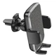 Тримач для мобільного HOCO CA94 Polaris push-type air outlet car holder Black - зображення 3