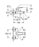 Cмеситель для ванны однорычажный с коротким изливом GROHE Eurosmart черный латунь 333002433 - изображение 2