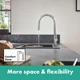 Cмеситель для кухни с выдвижной лейкой HANSGROHE Talis M54 хром латунь 72800000 - изображение 8